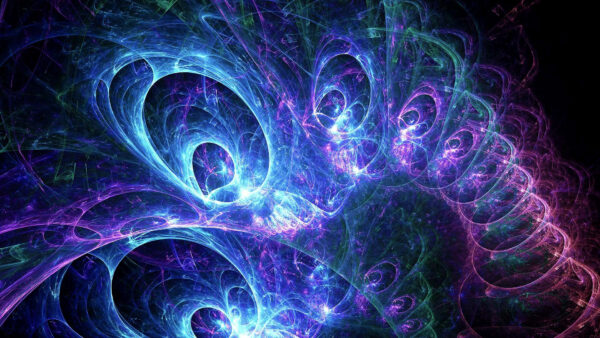 Wallpaper Desktop, Spiral, Sparkling, Abstract, Glow, Fractal