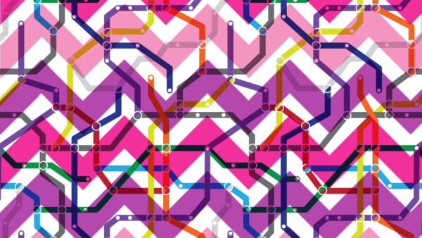 Wallpaper Pink, Colorful, Zigzag, Desktop, Purple, Yellow, Geometry, Abstract