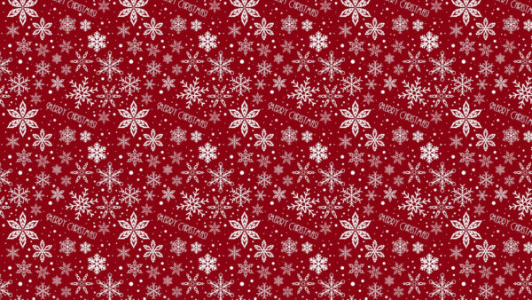 Wallpaper Merry, Desktop, Pattern, Snowflake, Red, Christmas